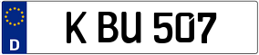 Trailer License Plate